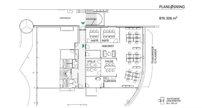Kontor – 306 m²