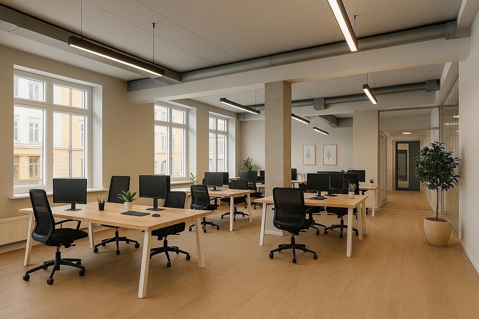 Kontor 2. etg – 185 m²