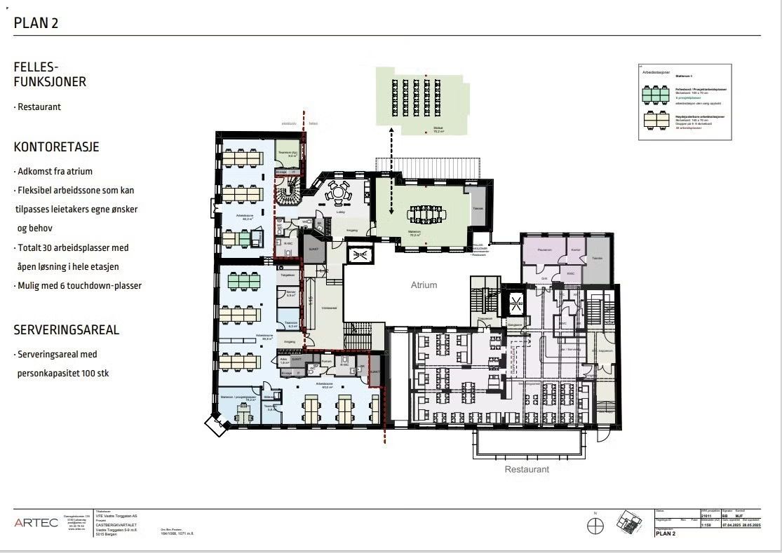 Kontor – 30 arbeidsplasser